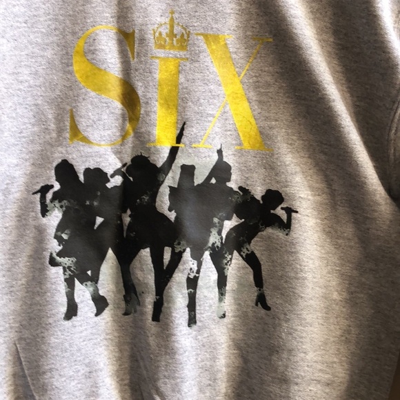 Six the Musical King Edward’s six wives gray sweatshirt Kids small New - Picture 3 of 8